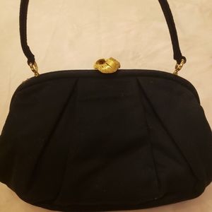 Vintage Malama Wool Handbag With Attached Coin Purse